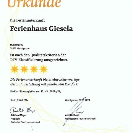 Ferienhaus Giesela **** Wernigerode Buitenkant foto